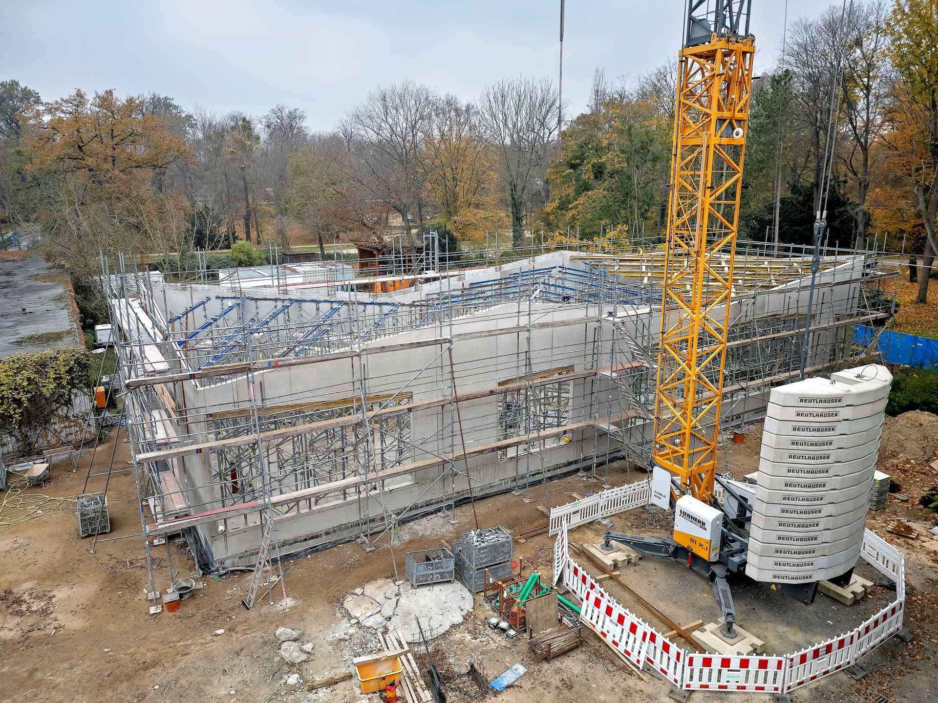 Skulpturen-Schaudepot im Großen Garten Dresden – Baustellenbesichtigung (Foto: © Matthias Hultsch, Dresden)