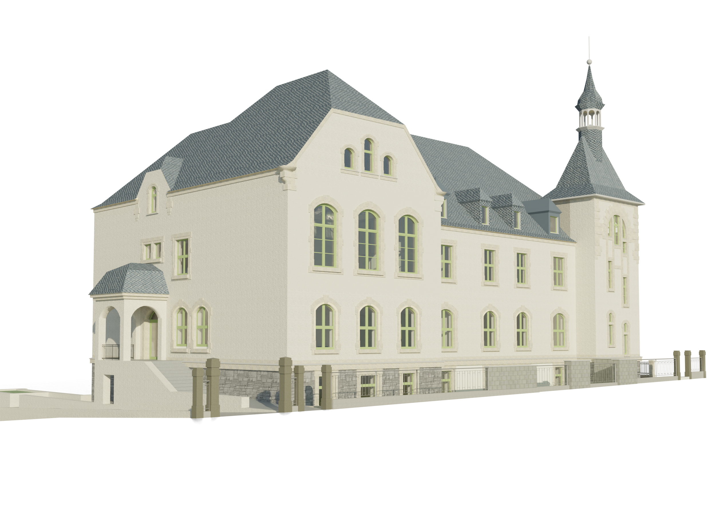 Neue Grundschule im ehemaligen Amtsgerichtsgebäude Ehrenfriedersdorf (Foto: © aT2 mehnert+GEORGI)