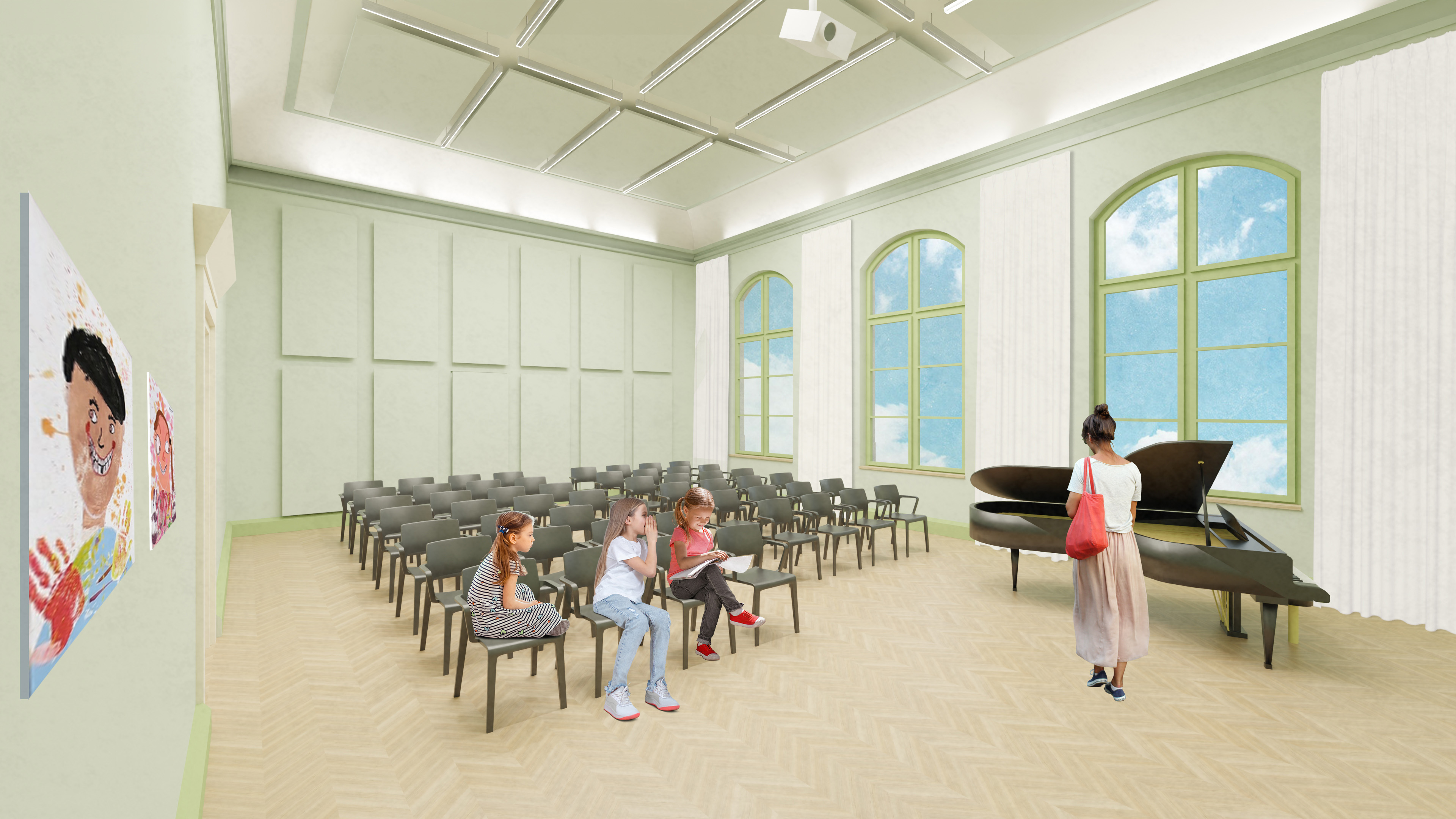 Neue Grundschule im ehemaligen Amtsgerichtsgebäude Ehrenfriedersdorf (Foto: © aT2 mehnert+GEORGI)