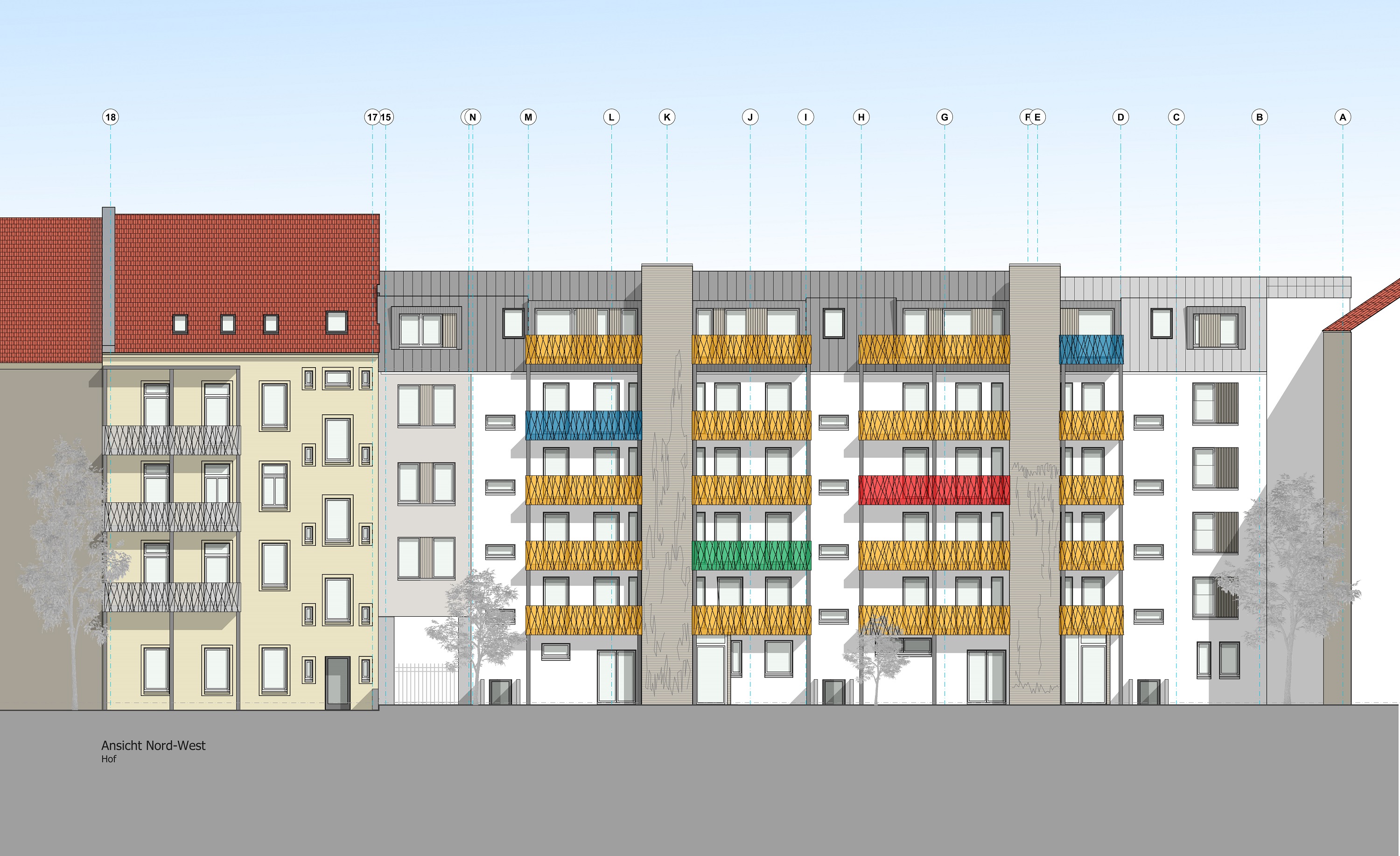 Umbau und Modernisierung eines innerstädtischen Plattenbaus in Bautzen (Foto: © bo architekten & ingenieure)