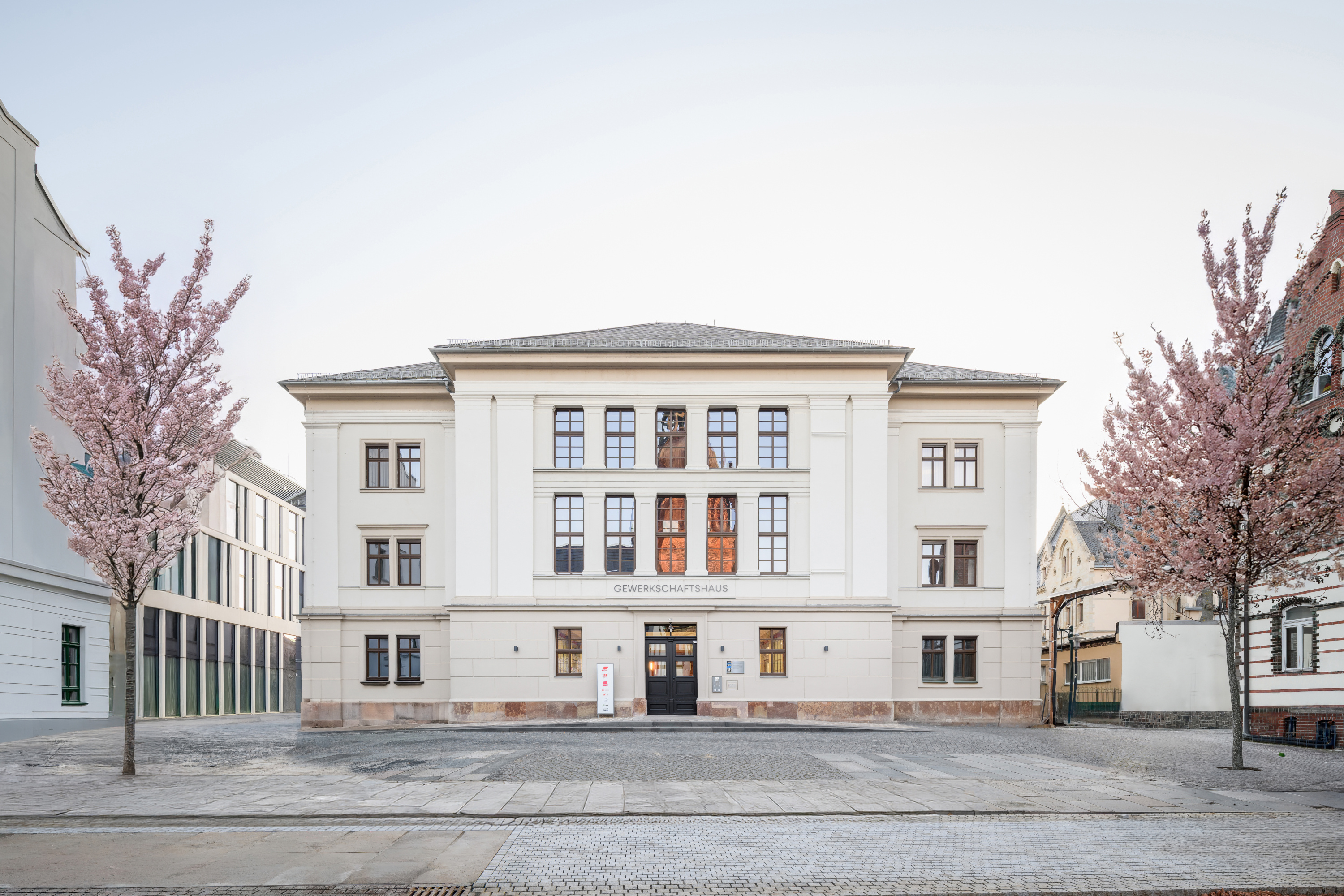 Alte Berufsschule Ernst-Zinna wird zum Gewerkschaftshaus Zwickau (Foto: © Moritz Bernoully)