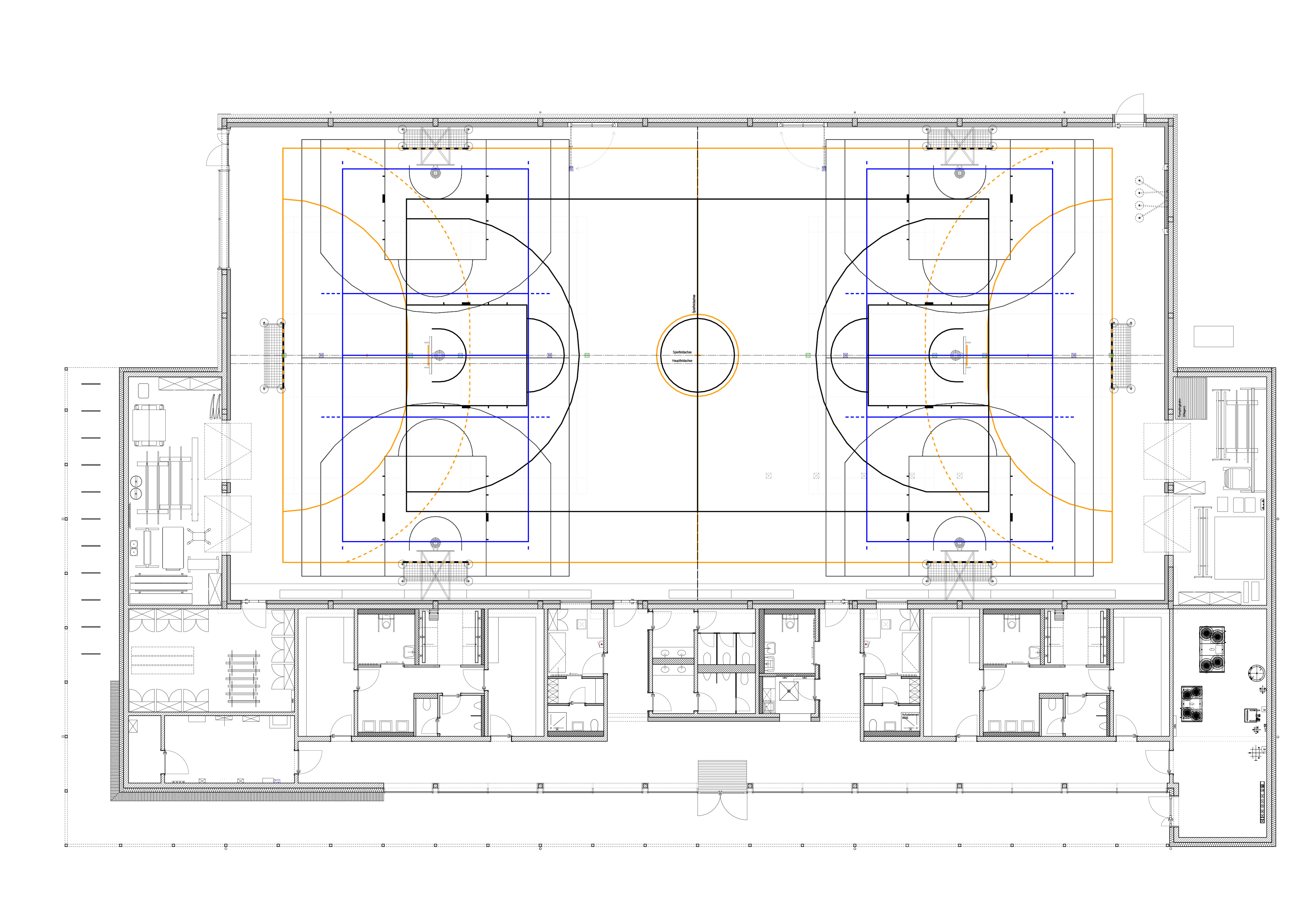 Zweifeld-Sporthalle Jahnsdorf OT Leukersdorf – Neubau (Foto: © )