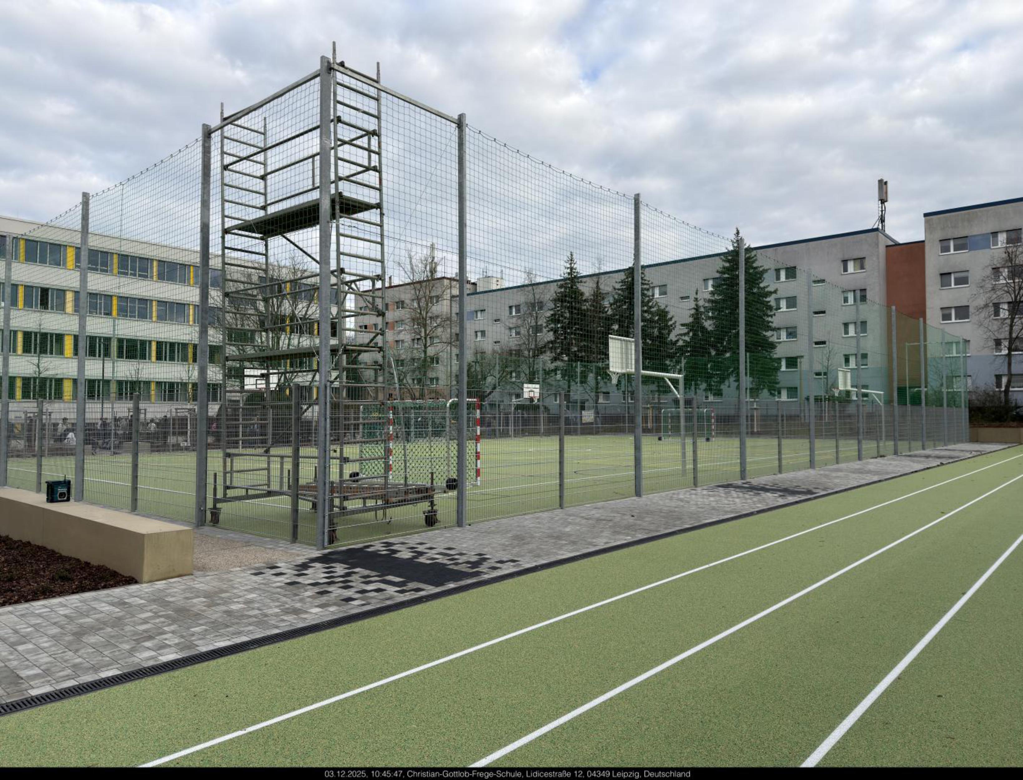 Zweifeldsporthalle Lidicestraße in Leipzig (Foto: © LESG mbH, Sportfreianlage 1)