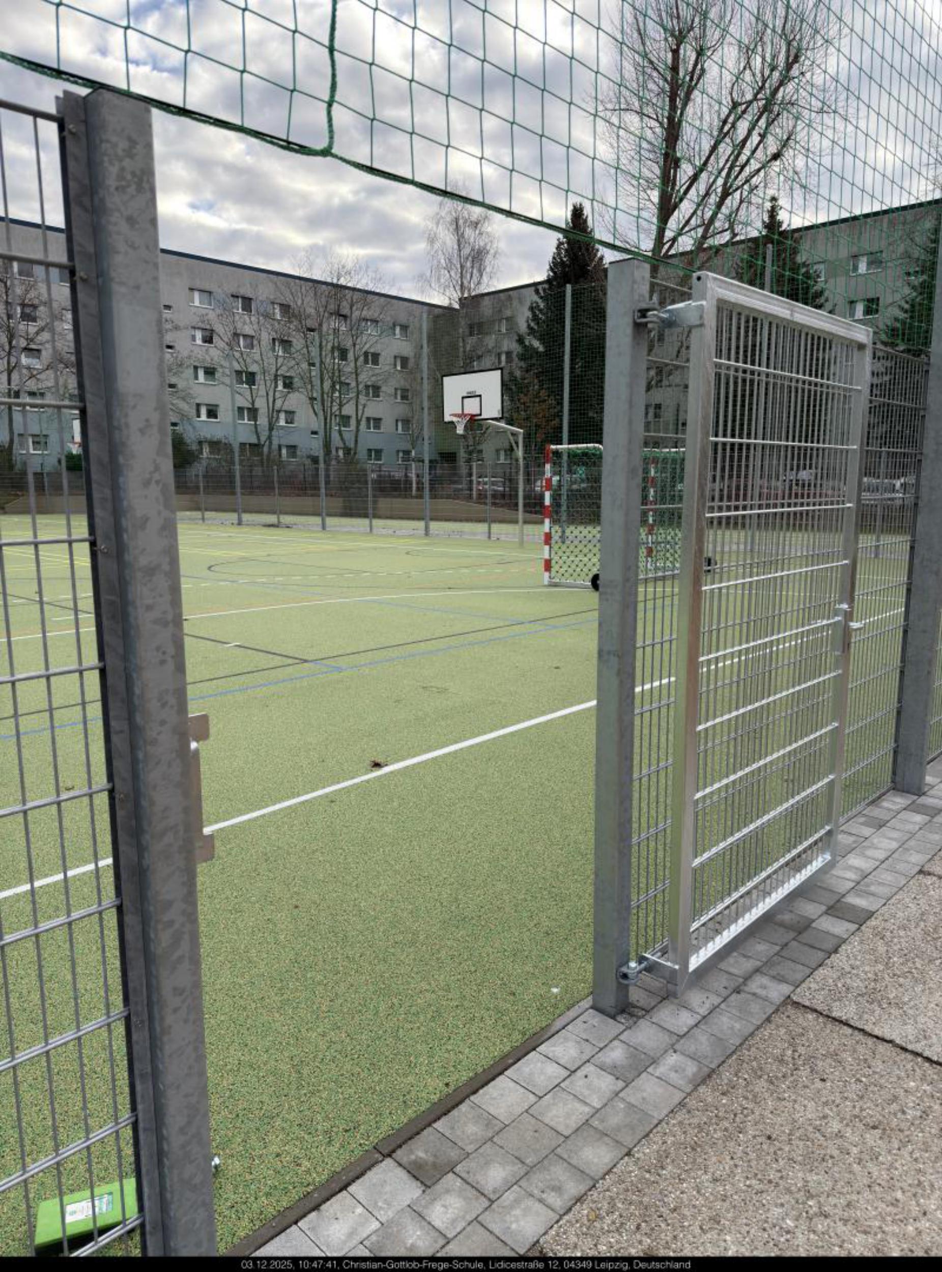 Zweifeldsporthalle Lidicestraße in Leipzig (Foto: © LESG mbH, Sportfreianlage 1)